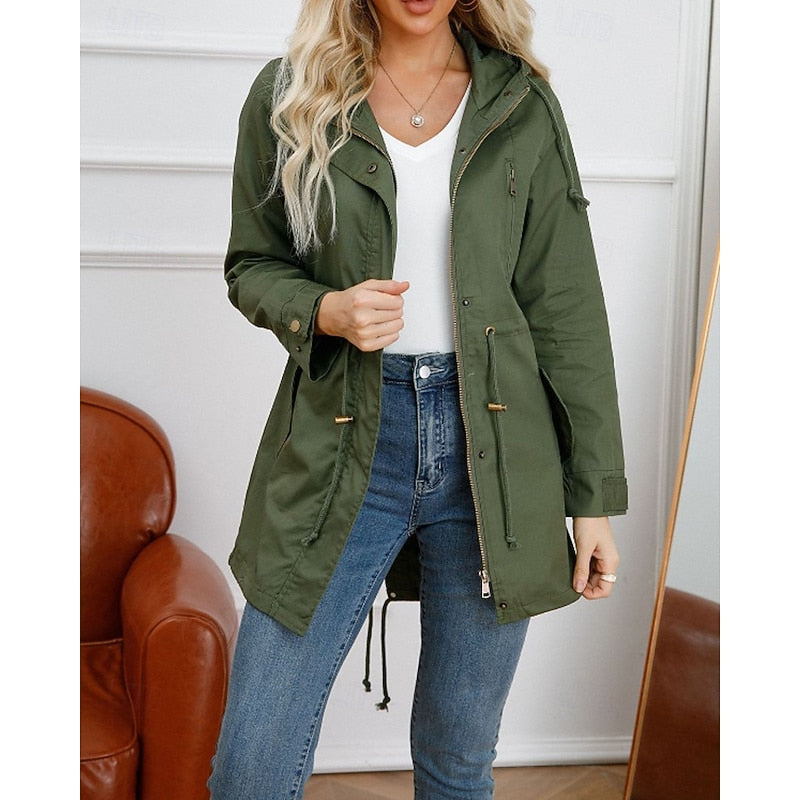 Matilda | Longline Utility Coat with Hood