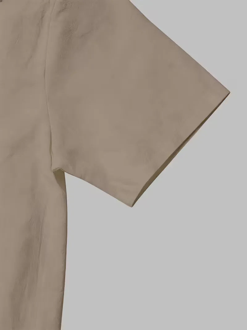 Two-Piece Summer Set with Wide Trousers for Men