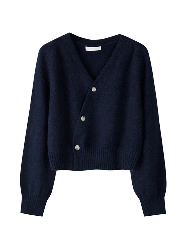 Women's V-Neck Relaxed Fit Cardigan