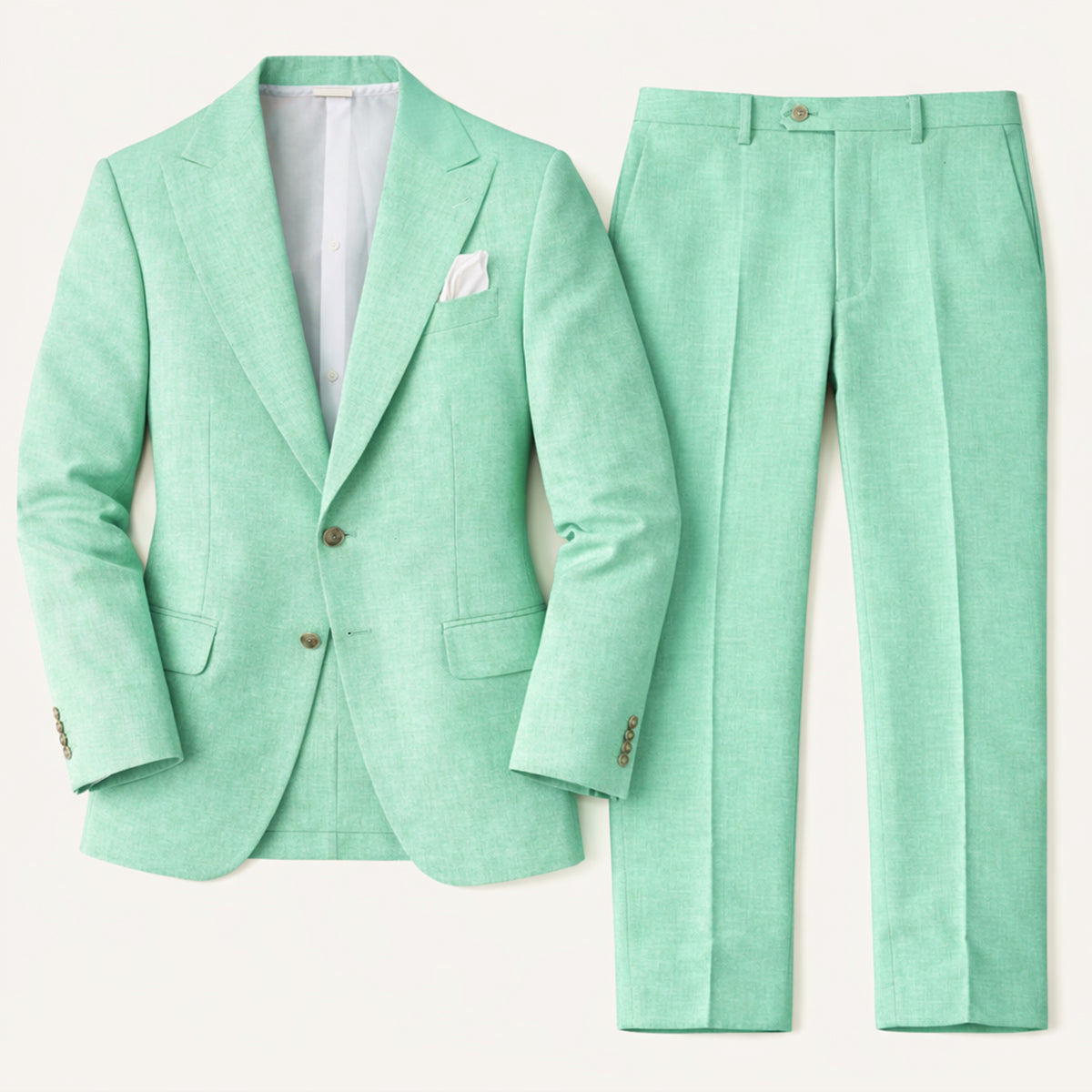 The Lausanne Men’s Casual Linen Suit Set – Blazer & Trousers