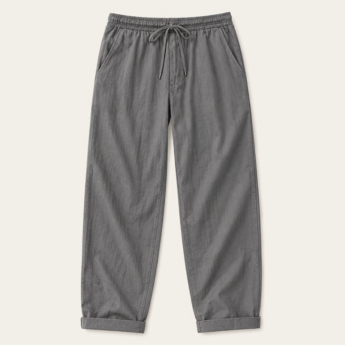 The Maple Ridge Men’s Cotton Linen Wide Leg Trousers
