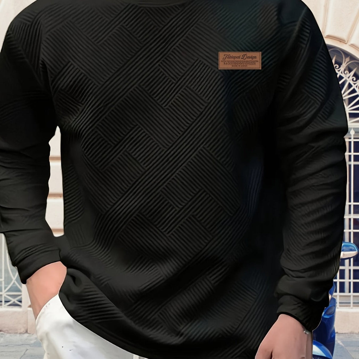 Camden | Textured Crew Neck Pullover