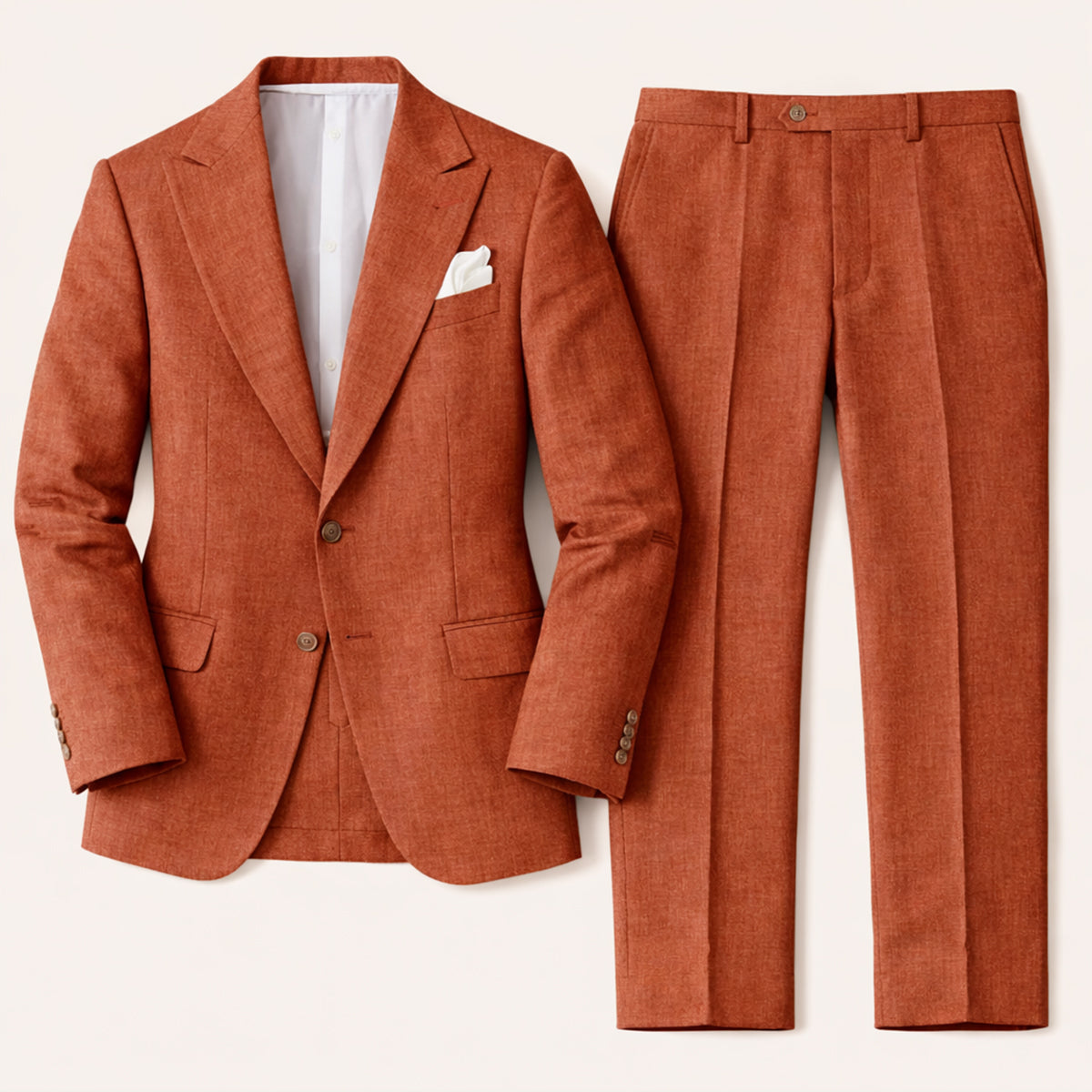 The Lausanne Men’s Casual Linen Suit Set – Blazer & Trousers