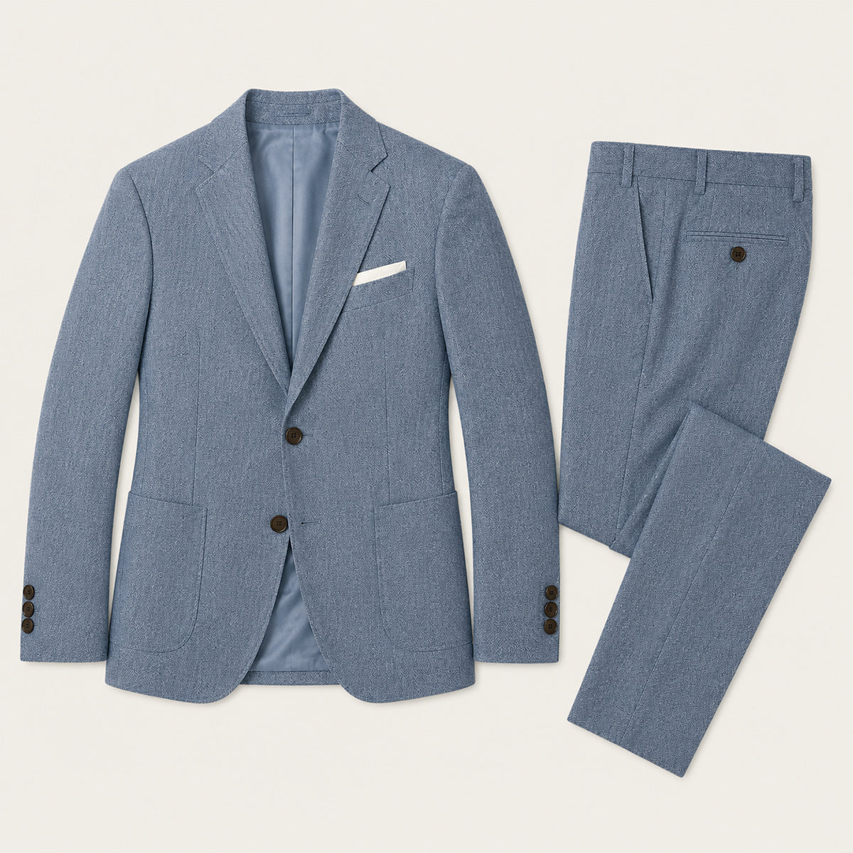 Men’s Slim Fit Set – Two Piece Business Wedding Suit