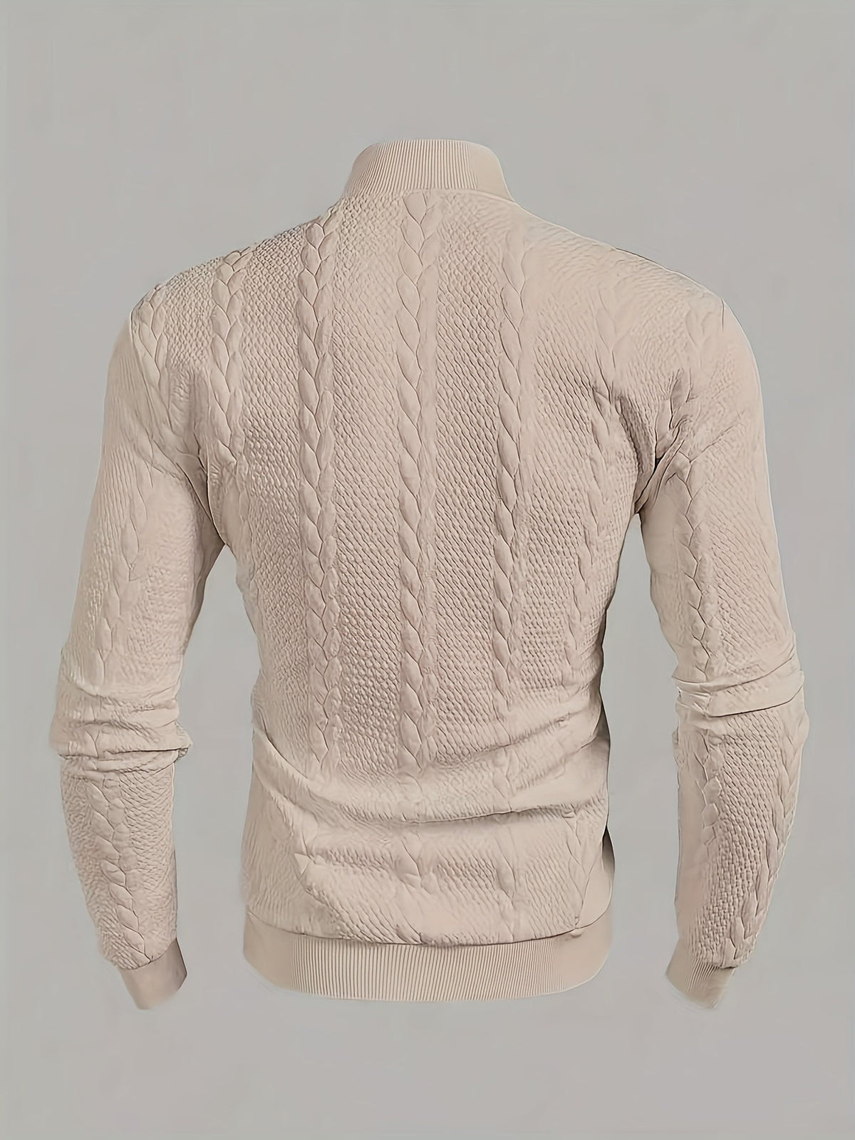 Brennan | Cozy Textured High-Neck Sweatshirt