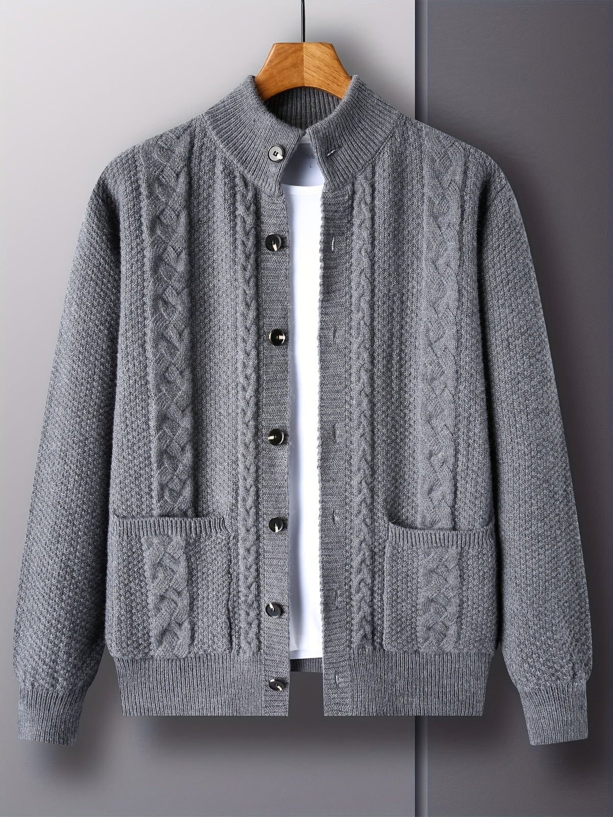 Percival | Textured Button-Up Cardigan