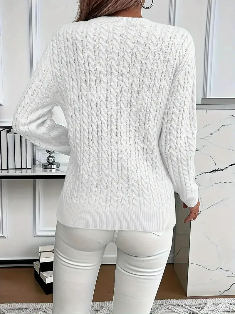 Women's Comfortable Round Neck Sweater
