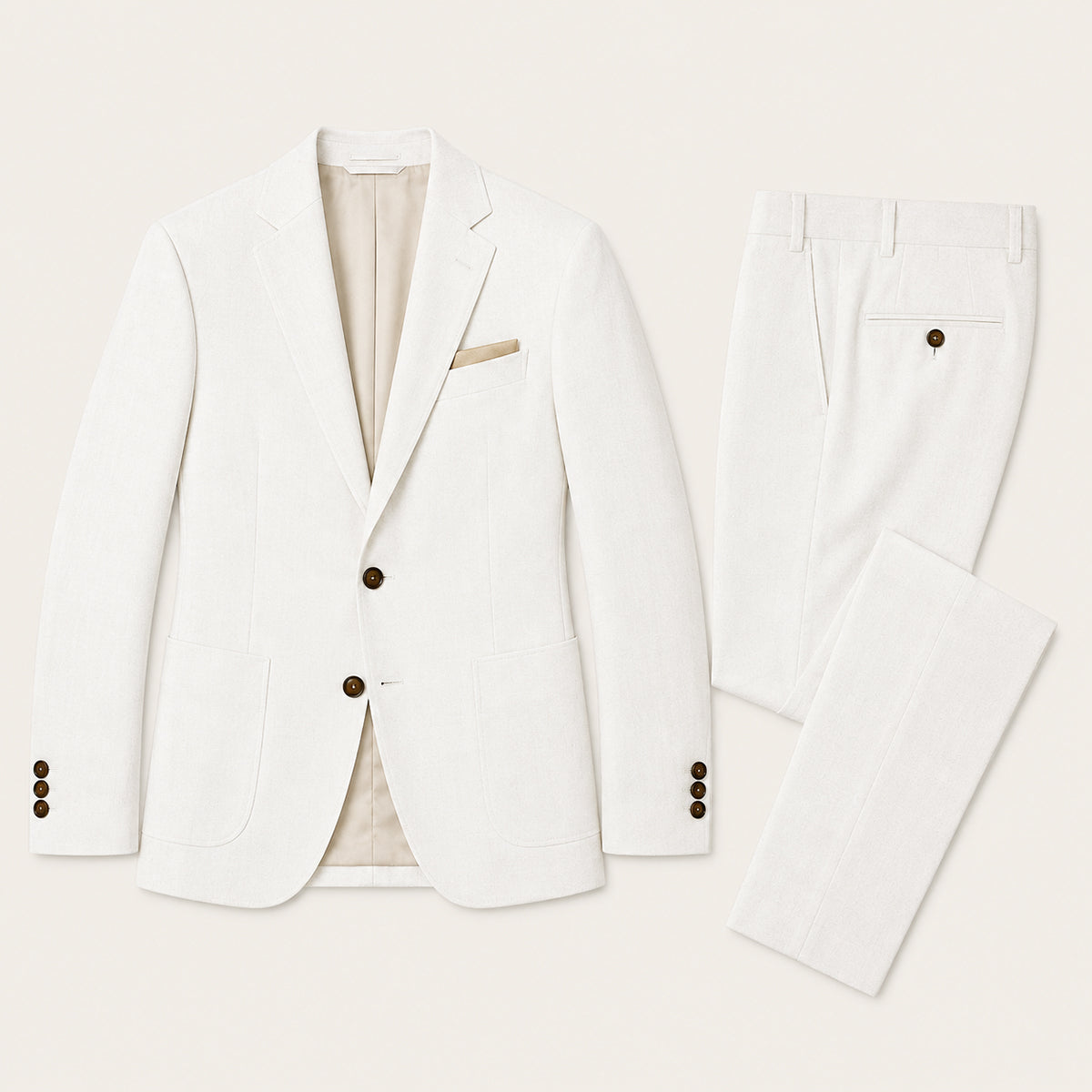 Men’s Slim Fit Set – Two Piece Business Wedding Suit