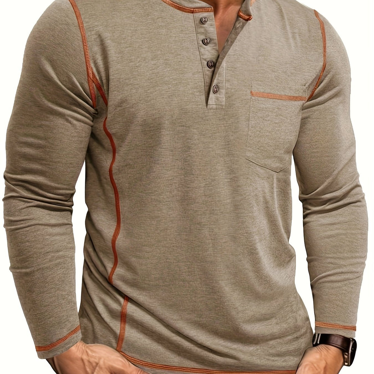 Kingsley | Timeless Long-Sleeve Henley Top