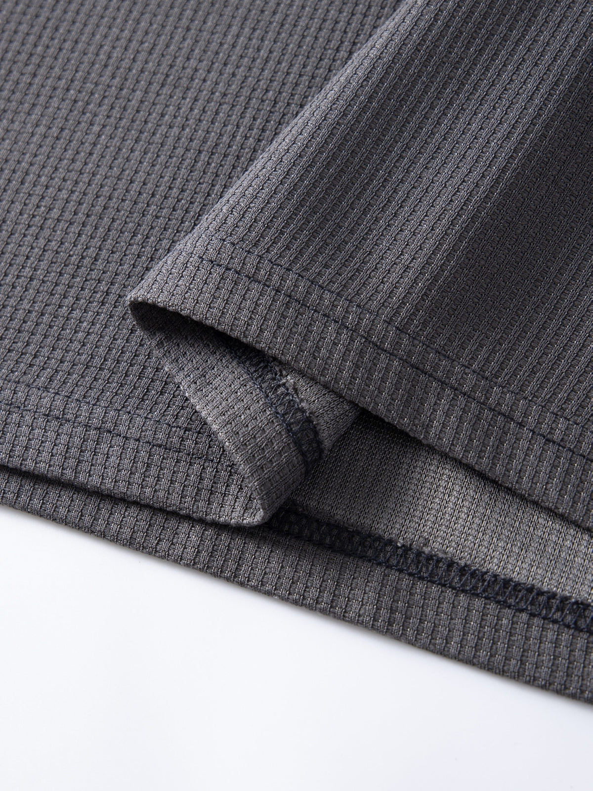 Frederick | Long Sleeve Top with Textured Waffle Knit
