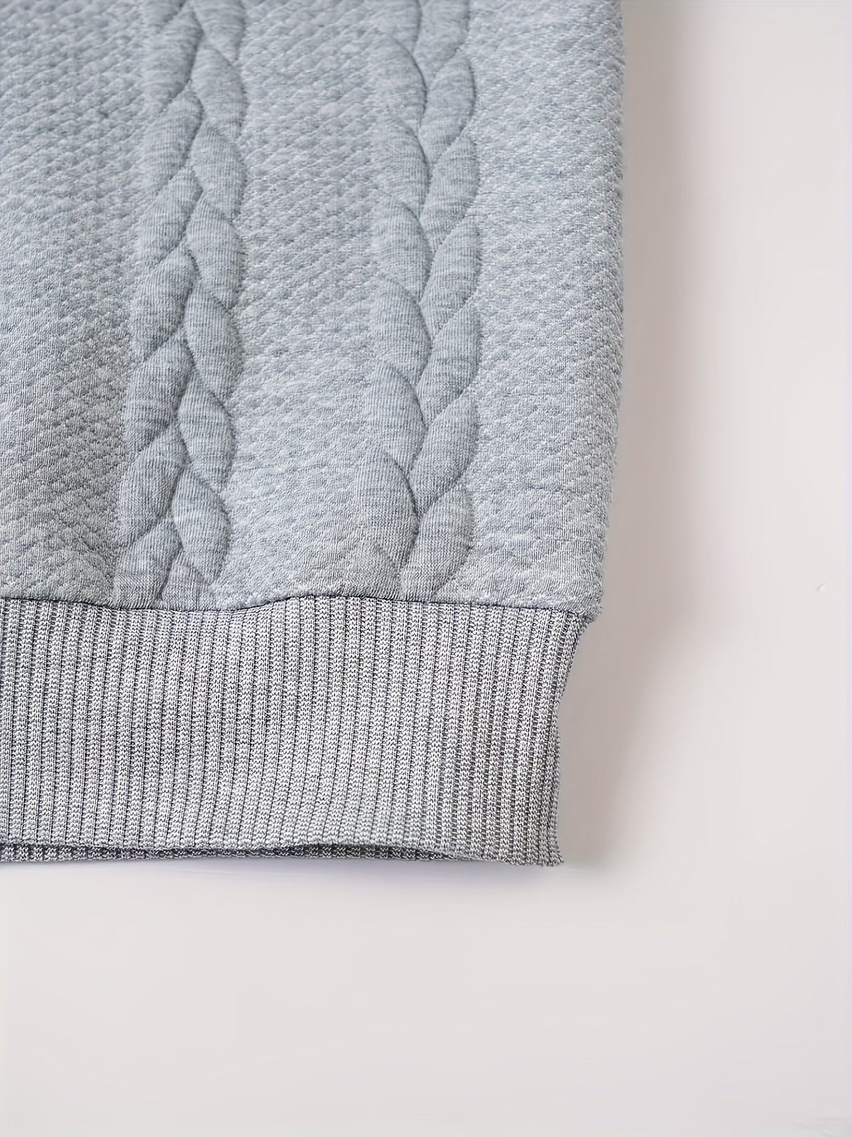 Brennan | Cozy Textured High-Neck Sweatshirt