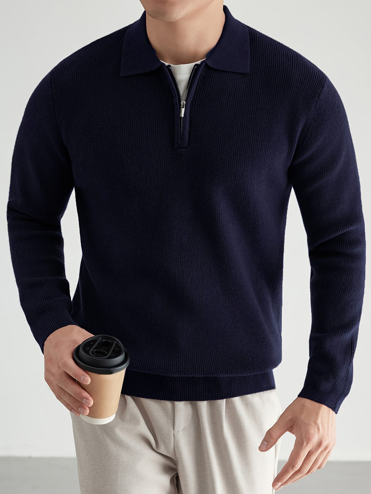 Douglas | Quarter-Zip Polo Sweater