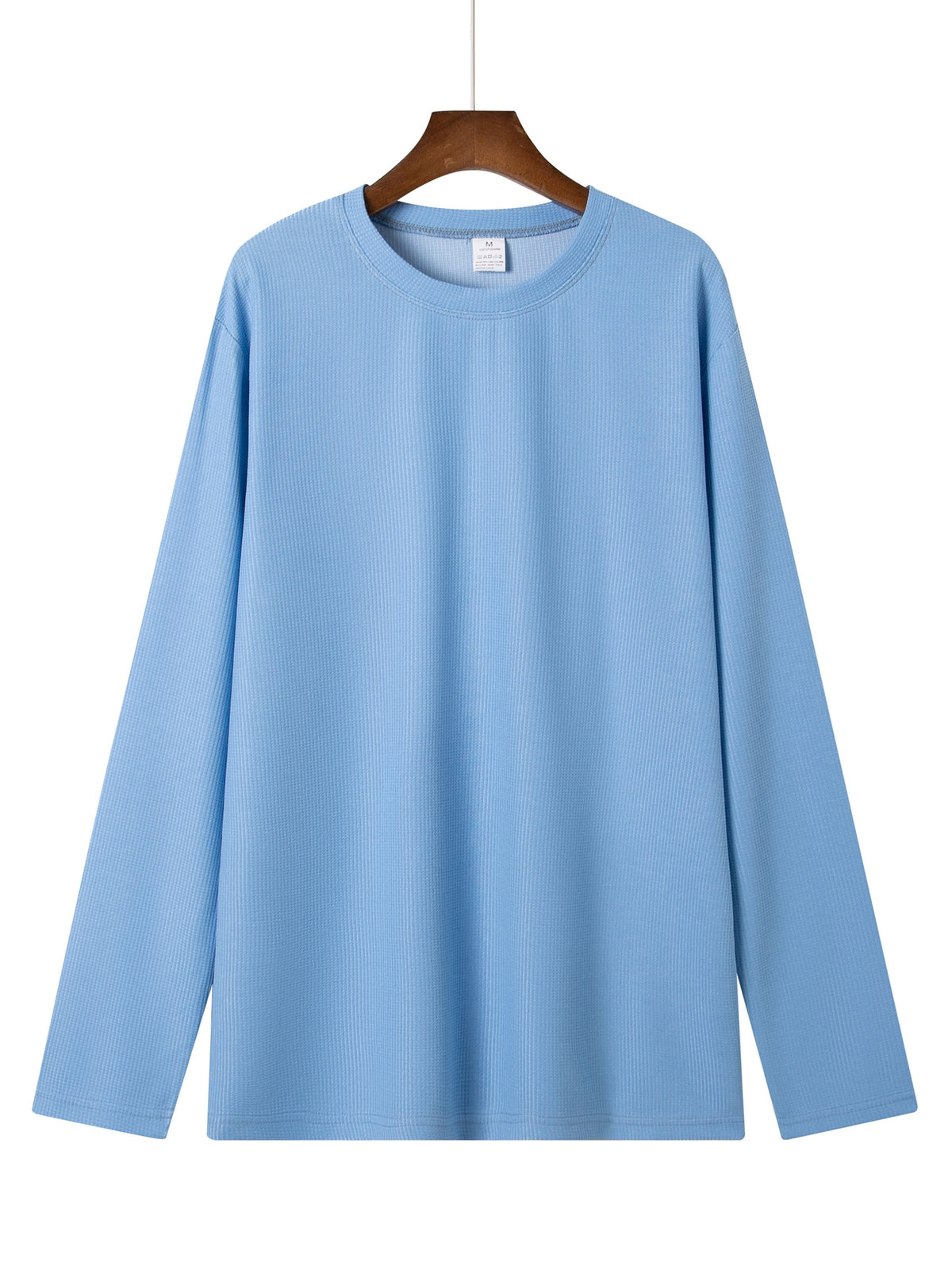 Frederick | Long Sleeve Top with Textured Waffle Knit