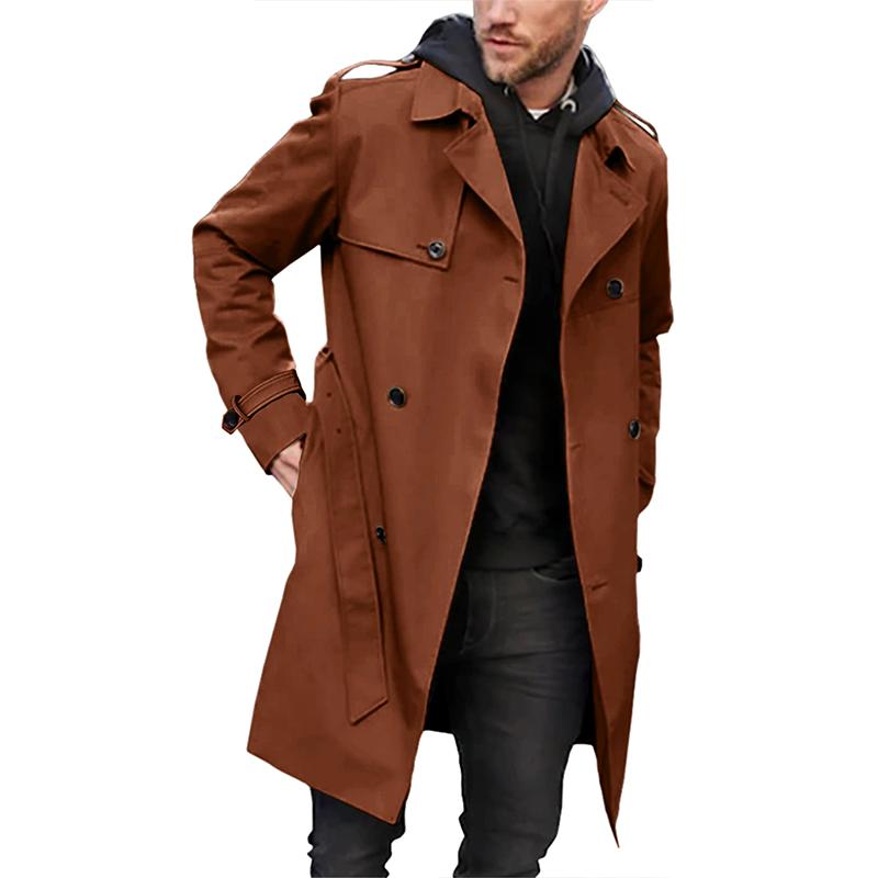 Men's Trench Coat | Classic & Refined | With Notched Collar & Belt | For Every Occasion