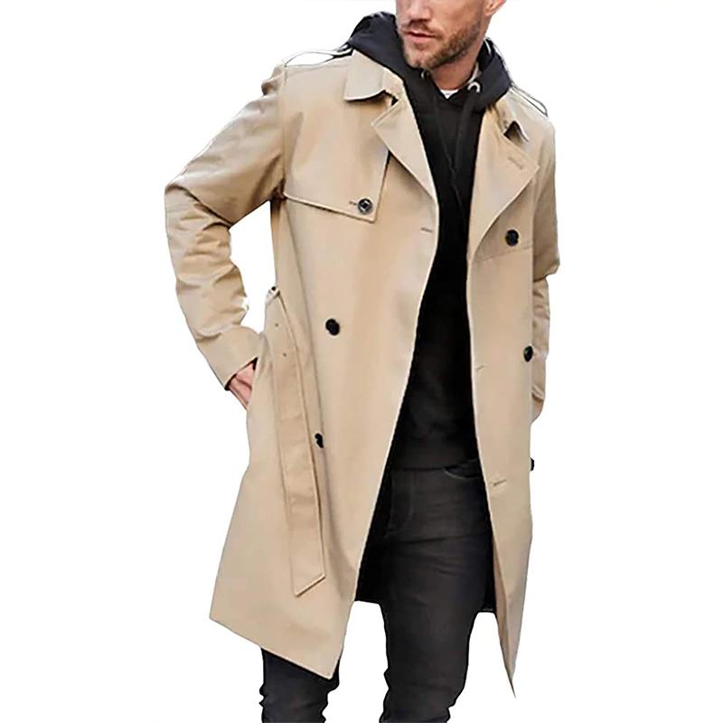 Men's Trench Coat | Classic & Refined | With Notched Collar & Belt | For Every Occasion