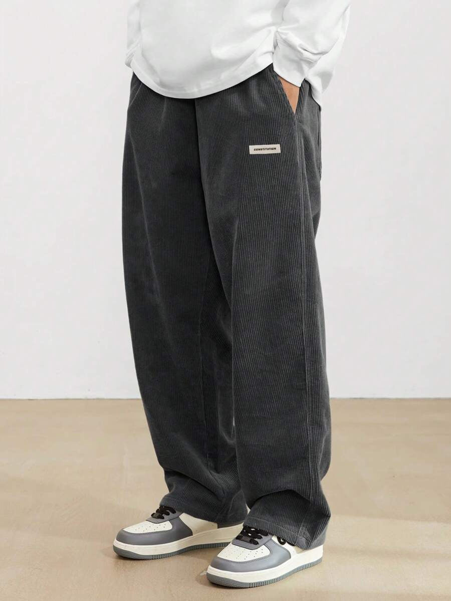 Men's Corduroy Trousers | Loose-Fit & Straight Leg | Casual & Comfortable | Timeless Style