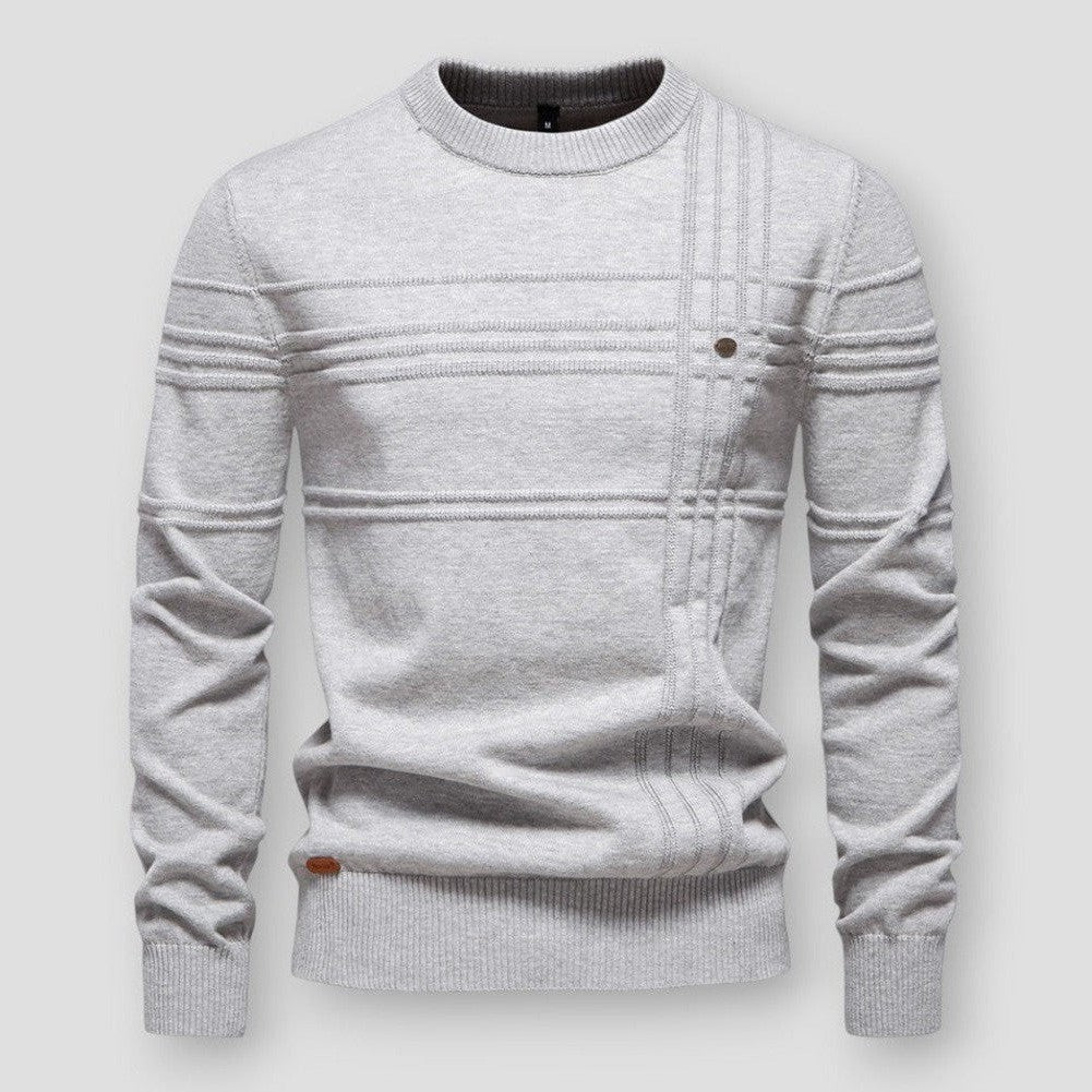 Classic men's jumper with round neck for modern style and sustainable comfort | Hugo