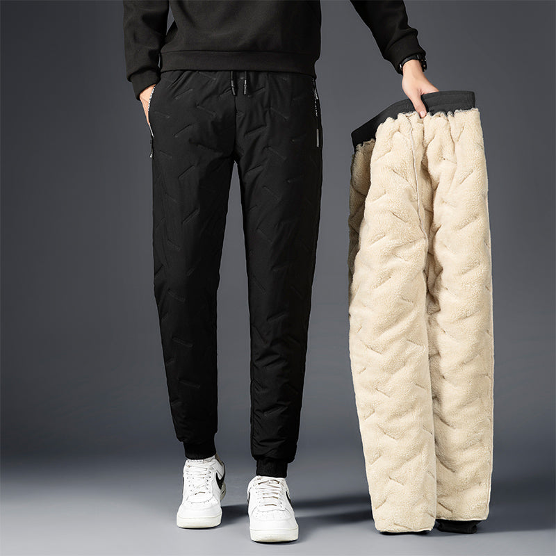Thick lambswool winter joggers for men for warmth and comfort | Wesley
