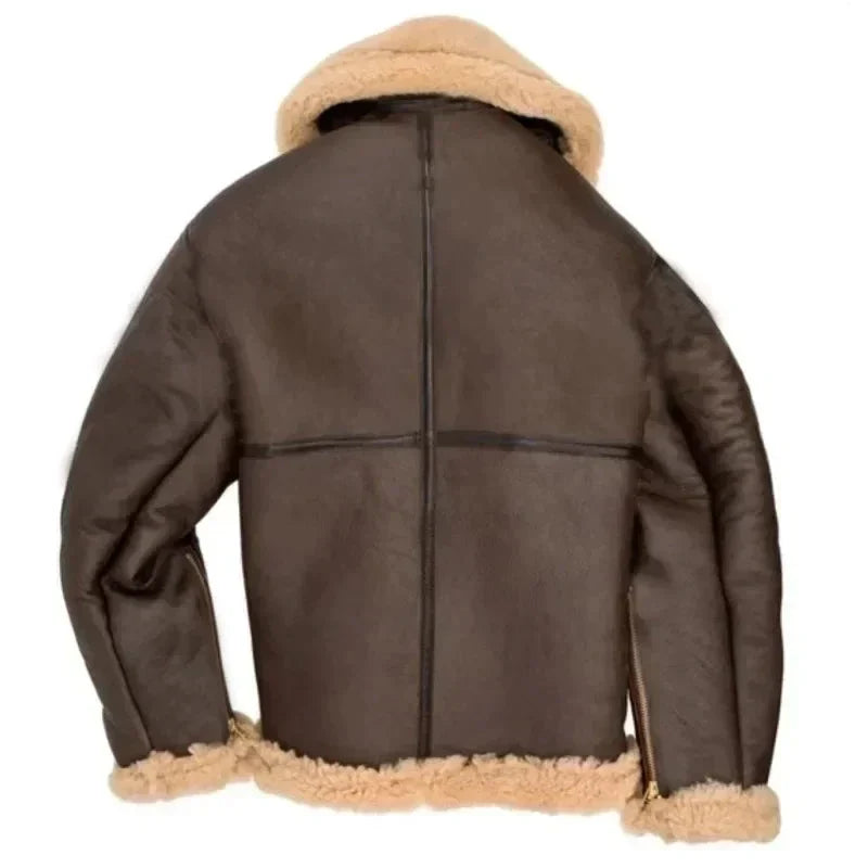 Leather Pilot Jacket | Iconic & Timeless Style | Warm Sherpa Lined & Durable Real Leather