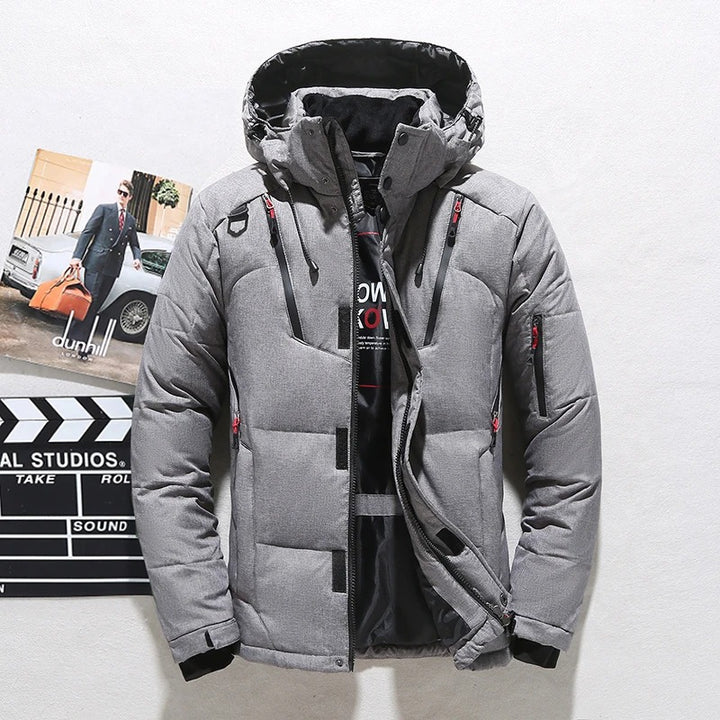 Men's Winter Jacket | Warm Ski Jacket with Hood