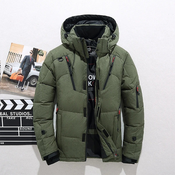 Men's Winter Jacket | Warm Ski Jacket with Hood