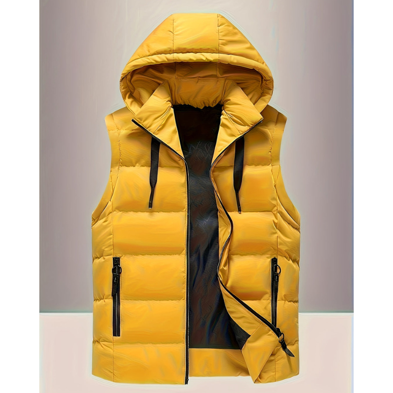 Men's Bodywarmer | Winter Vest with Hood | Light & Warm Outdoor
