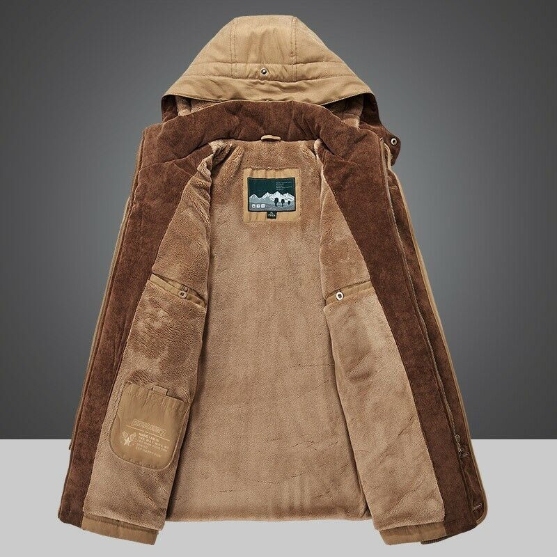 Men's Winter Coat | Warm Outdoor Jacket with Pockets