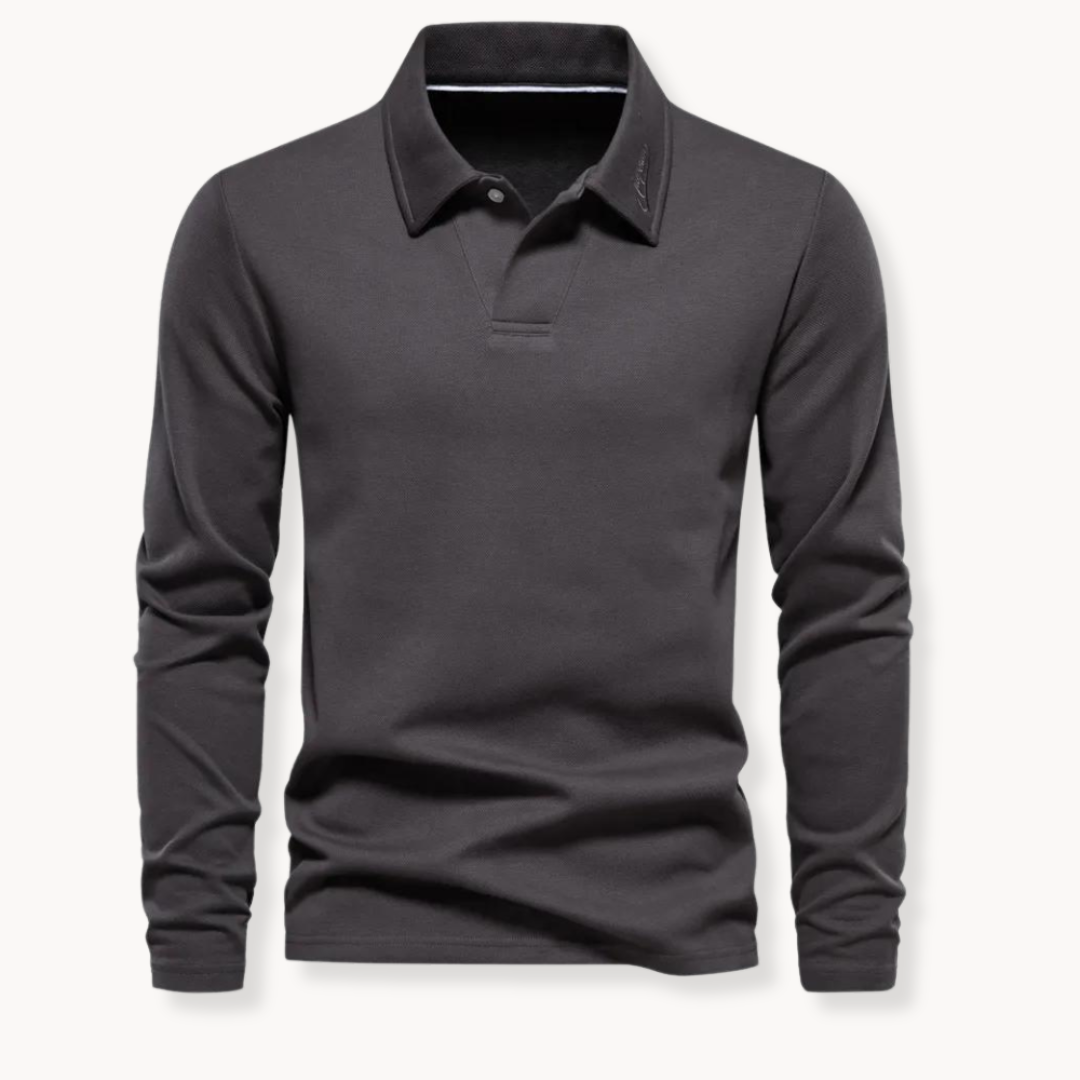Men's Polo | Long Sleeve T-Shirt | Timeless Comfort & Elegant Style
