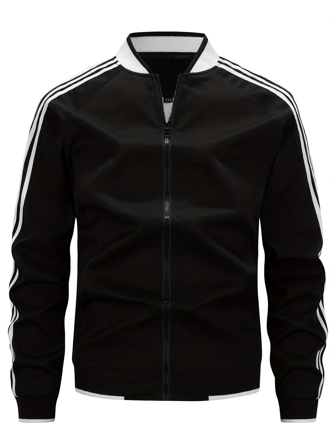 Men's Lightweight Sports Jacket | Lightweight & Breathable | Baseball Collar & Striped Sleeves