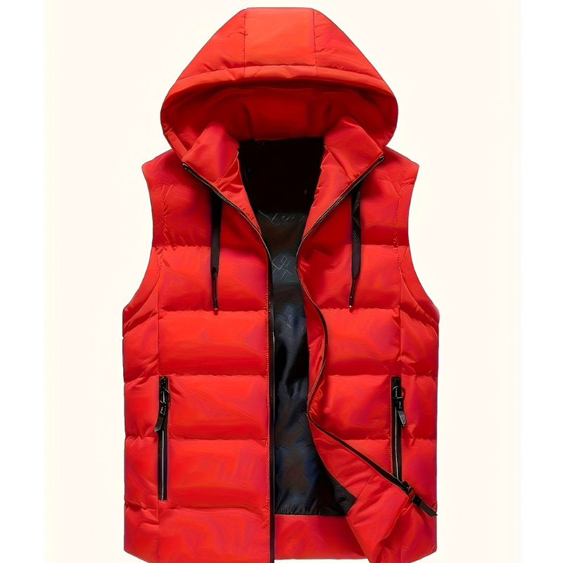 Men's Bodywarmer | Winter Vest with Hood | Light & Warm Outdoor