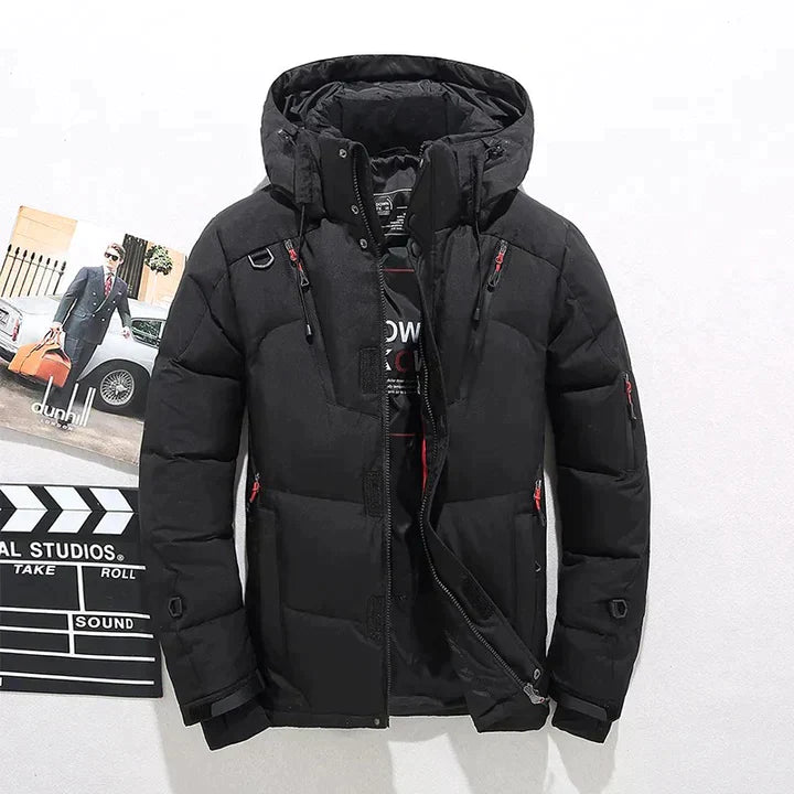 Men's Winter Jacket | Warm Ski Jacket with Hood
