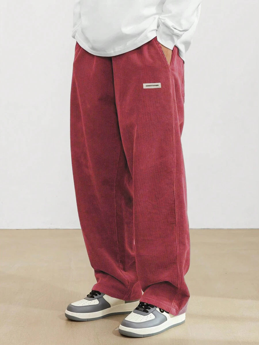Men's Corduroy Trousers | Loose-Fit & Straight Leg | Casual & Comfortable | Timeless Style