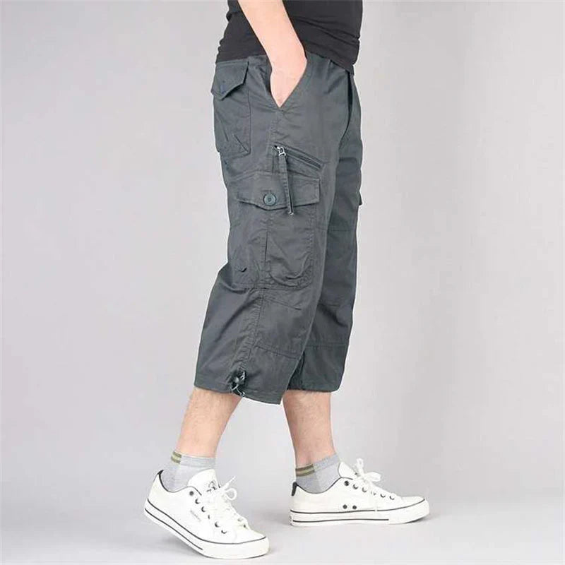 Kick – Men's 3/4 Cargo Trousers with Outdoor Comfort
