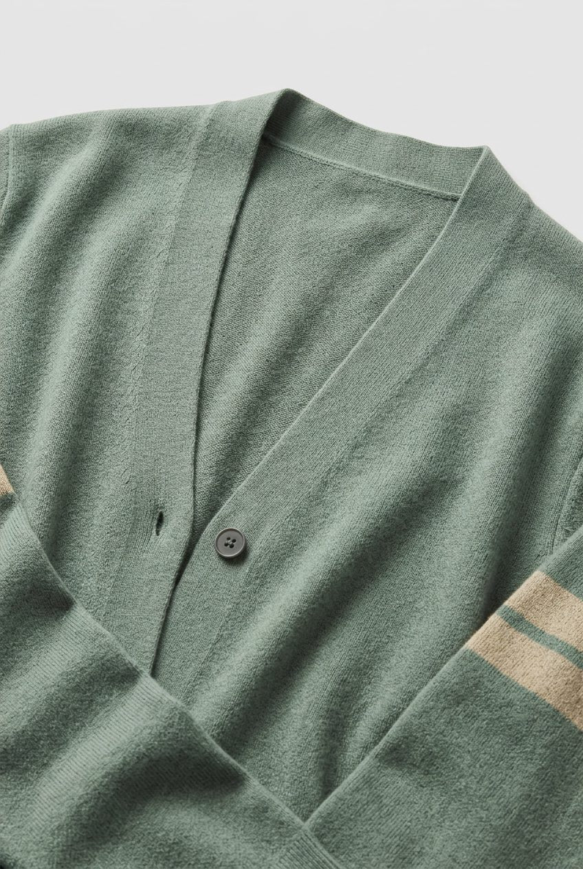 Men's Striped Cardigan with Pockets