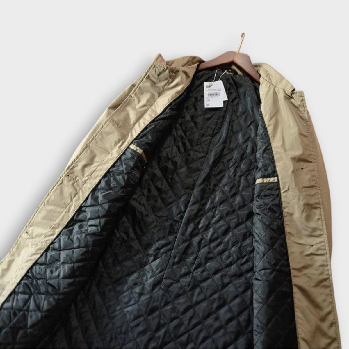 Men's Padded Jacket with Button Fastening
