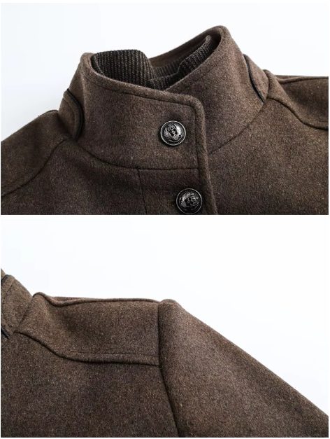 Men's Long Sleeve Padded Winter Jacket