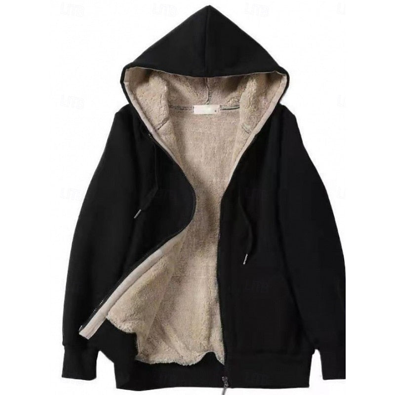 Marina | Comfortable Hooded Zip Jacket with Lining