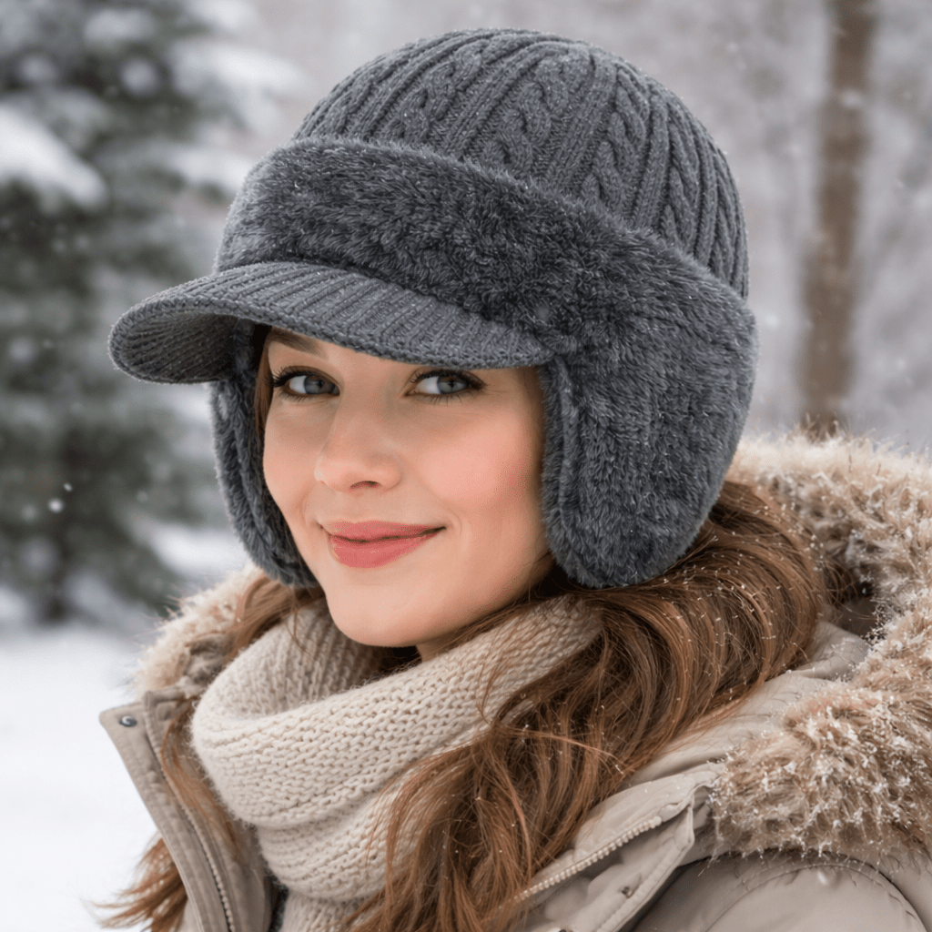 Super Cozy Winter Hat with Built-In Ear Flaps