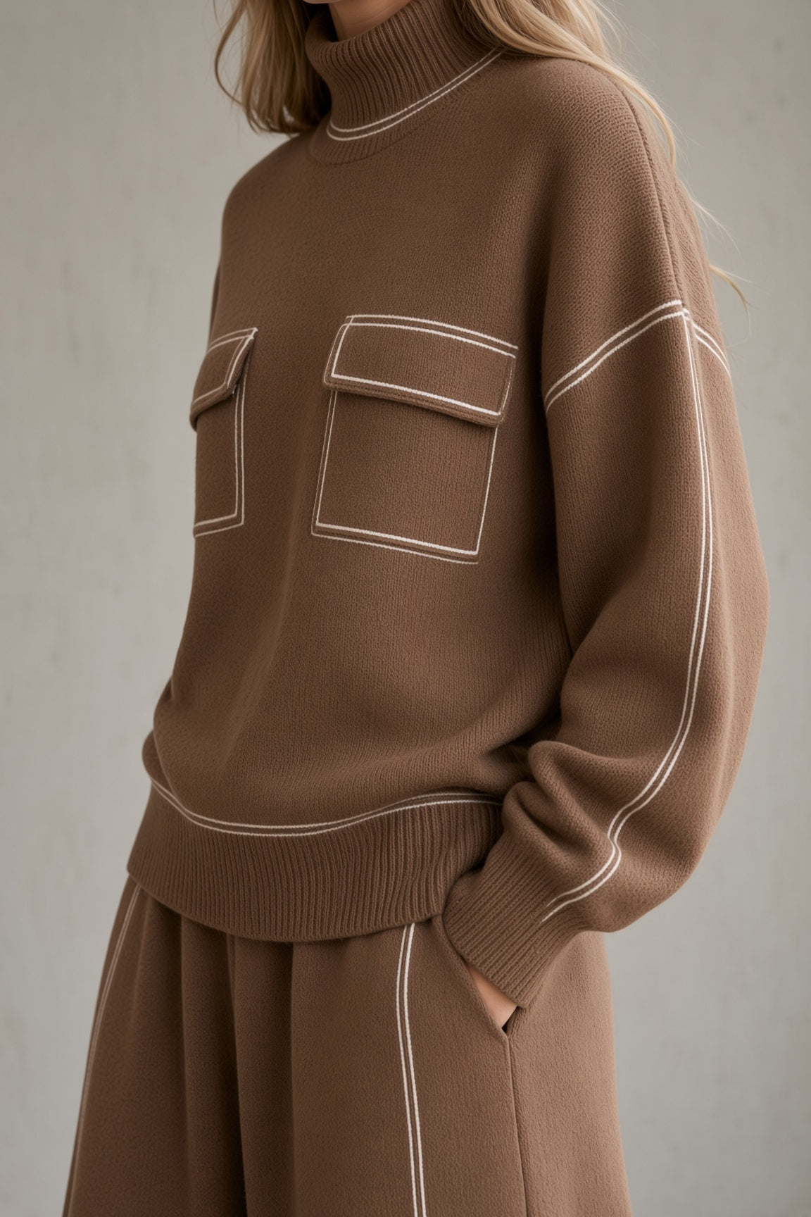 Evangeline | Elegant Knit Two-Piece Ensemble