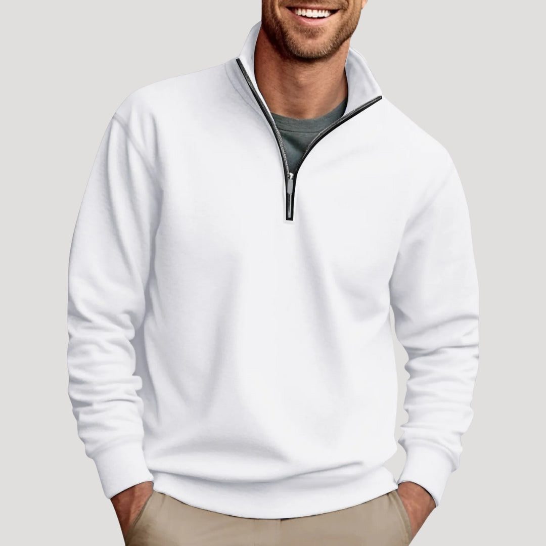 Men's Long Sleeve Half-Zip Sweatshirt