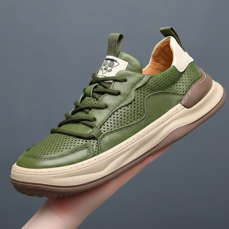 Italian Luxury Genuine Leather Sneakers