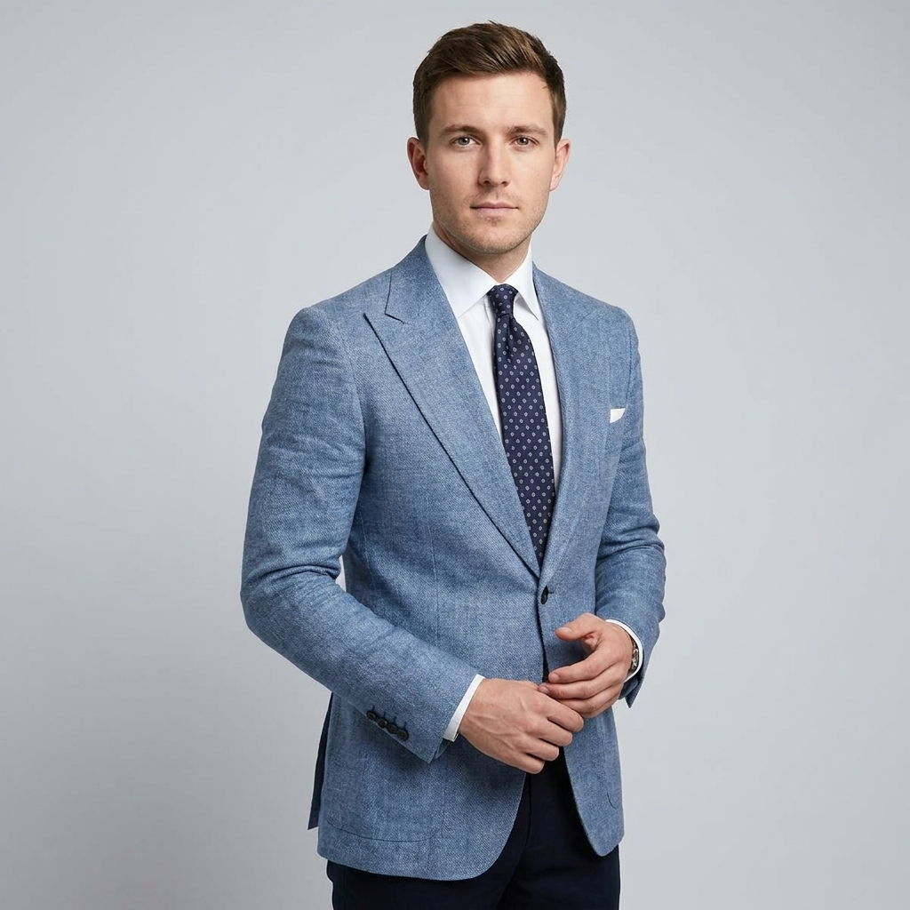Heren Blazer Lichtkleurig Tailored