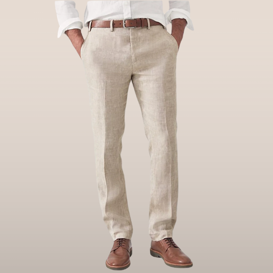 Men's Breathable Regular Fit Casual Trousers