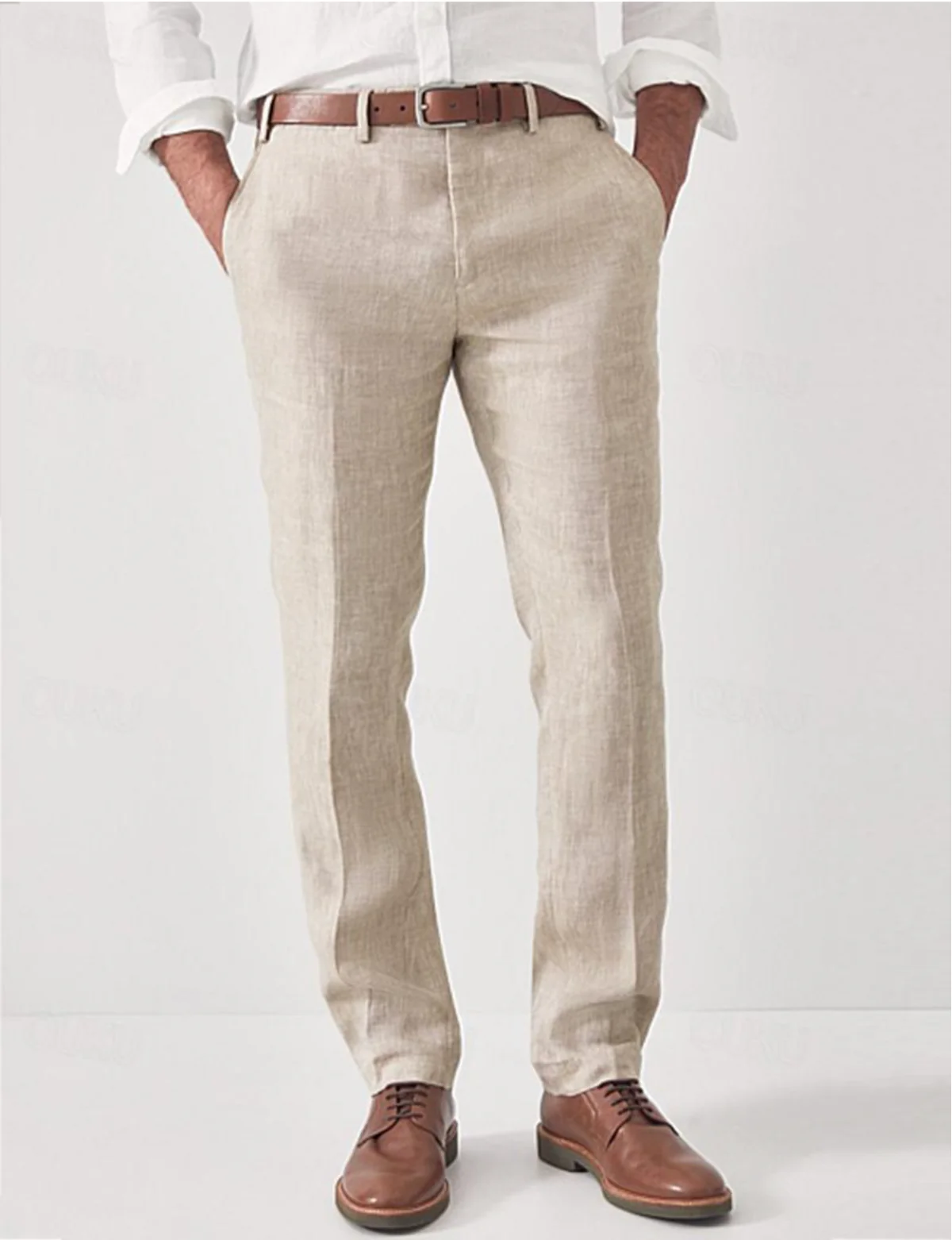 Men's Breathable Regular Fit Casual Trousers