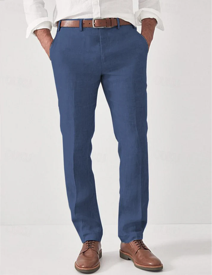 Men's Breathable Regular Fit Casual Trousers
