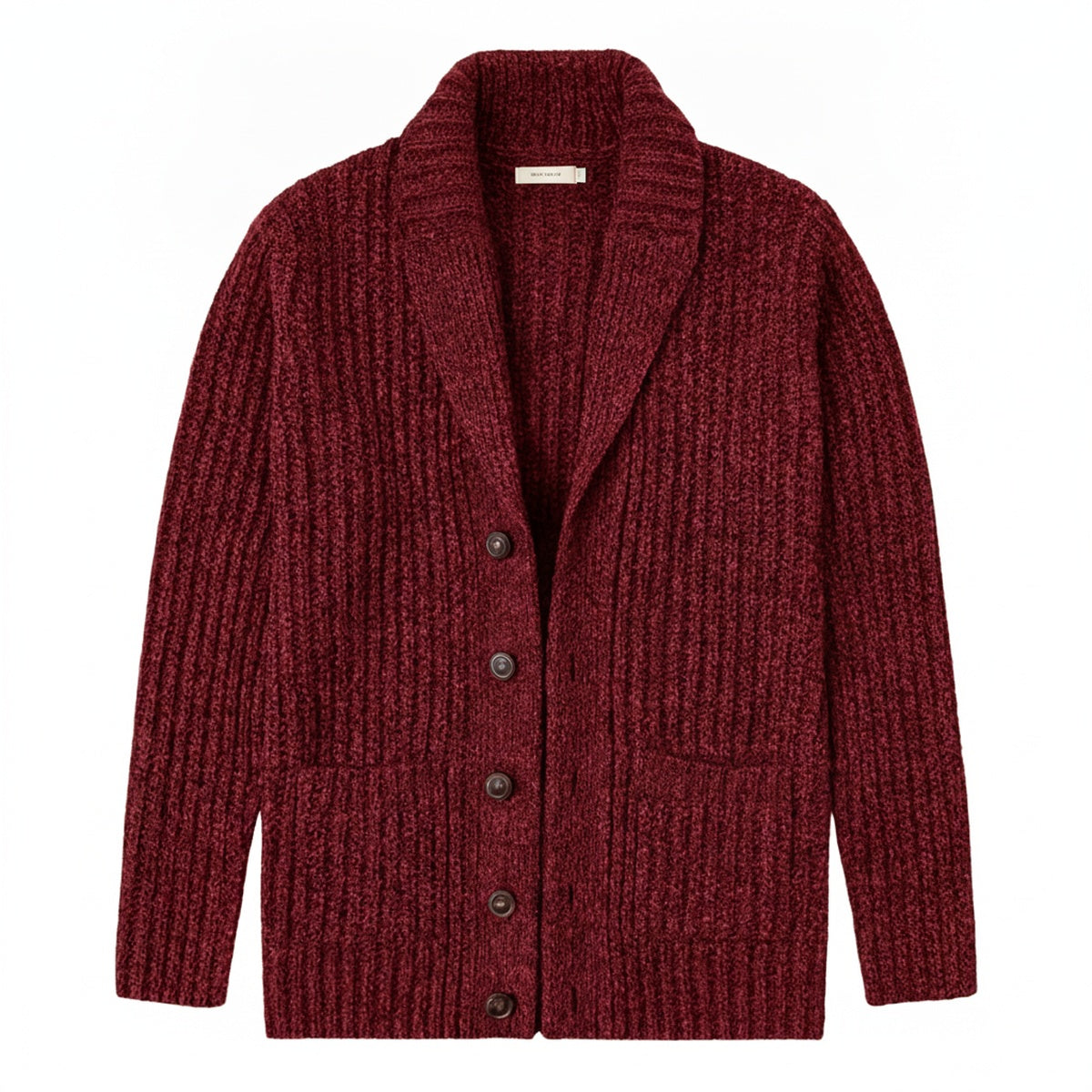Shawl Collar Button-Up Cardigan for Men