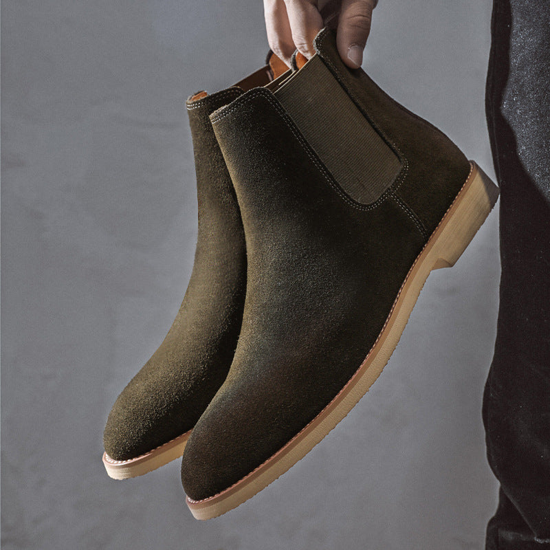 Men's Suede Chelsea Boots