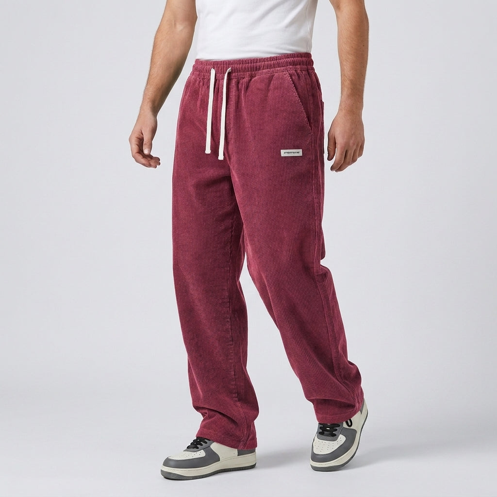 Heren Corduroy Broek Loose Fit