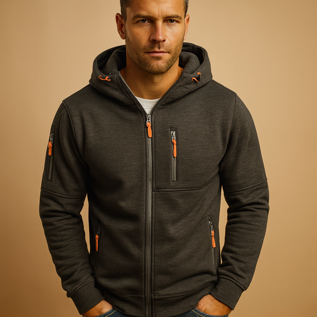 Men's Zip Hoodie | Comfortable and Versatile