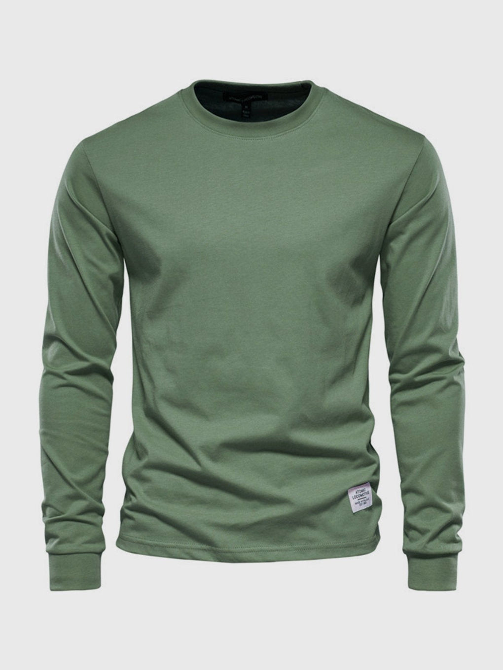 Men's cotton long-sleeve shirt with a comfortable fit